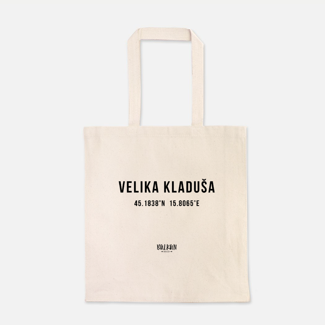 Velika Kladuša Coordinates Tote Bag