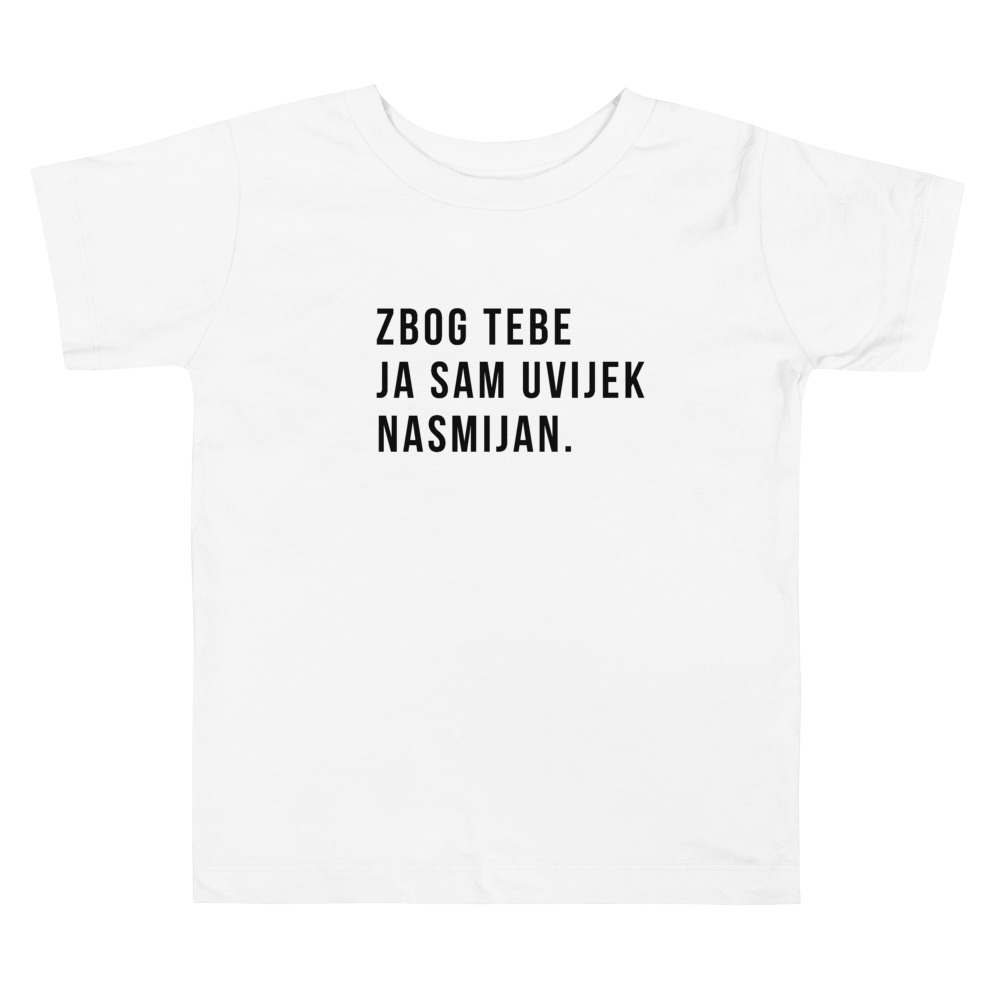 Uvijek Nasmijan Toddler Boys White T-Shirt