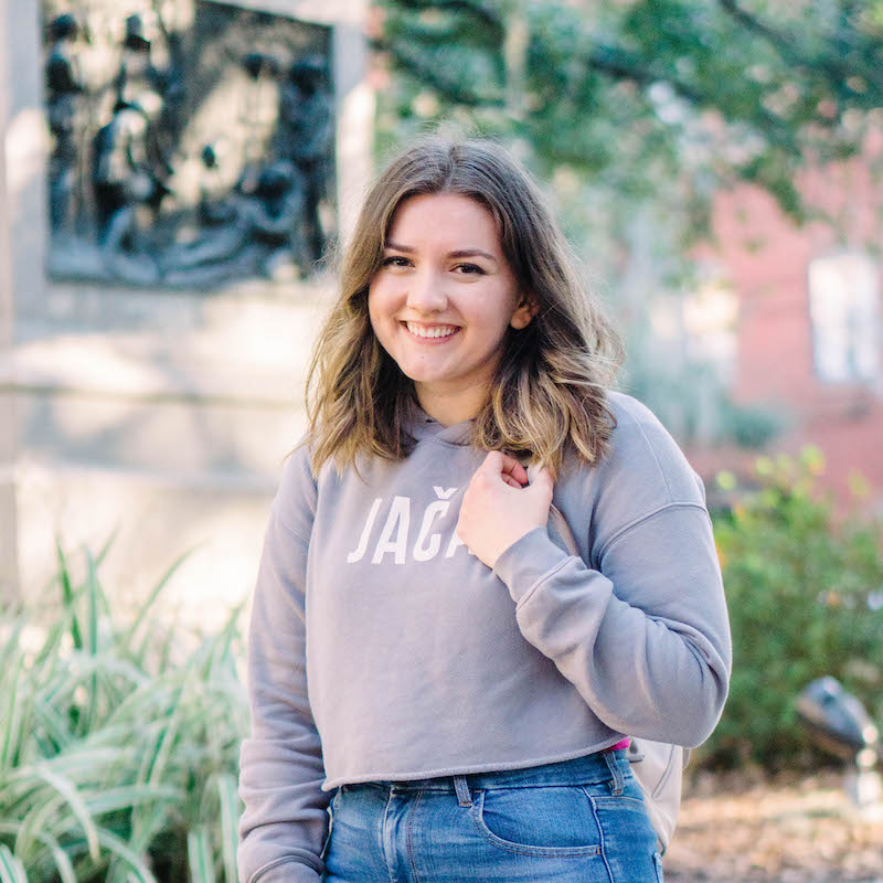 Jača Cropped Women’s Hoodie (White Text)