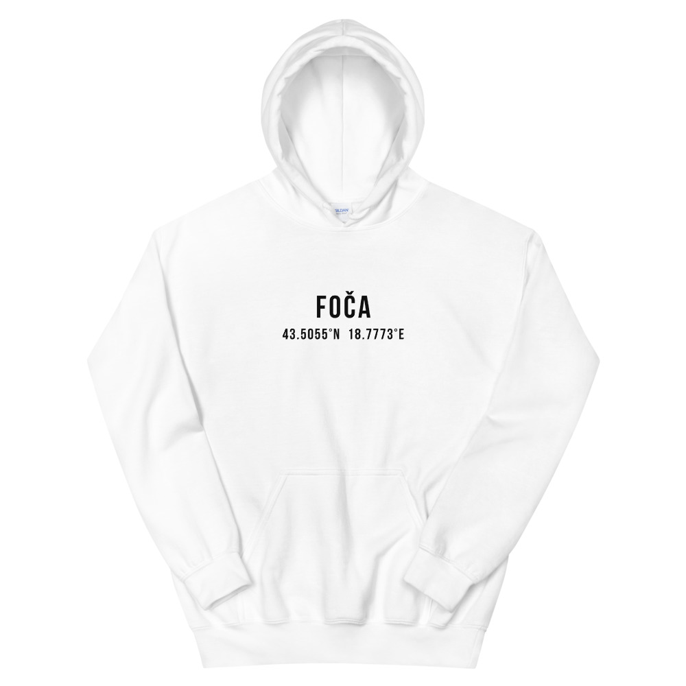 Foča Coordinates White Hoodie
