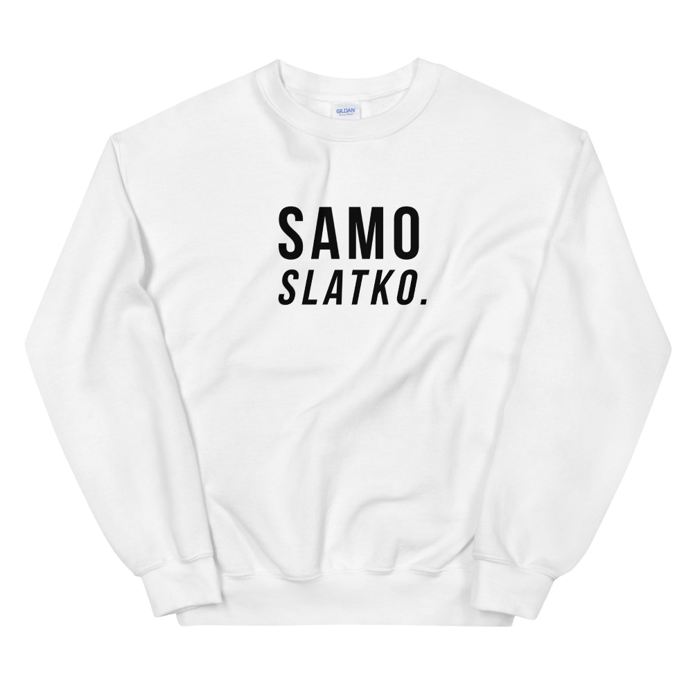 Samo Slatko White Sweatshirt
