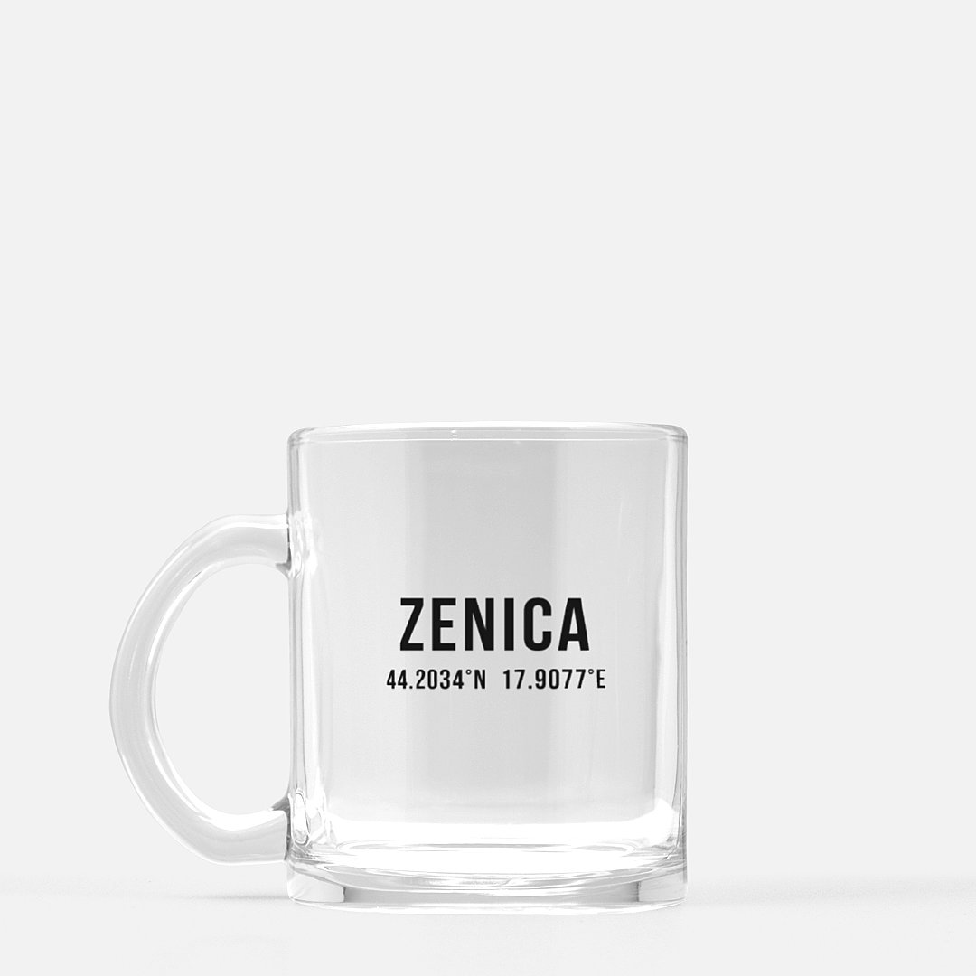 Zenica Coordinates Glass Mug