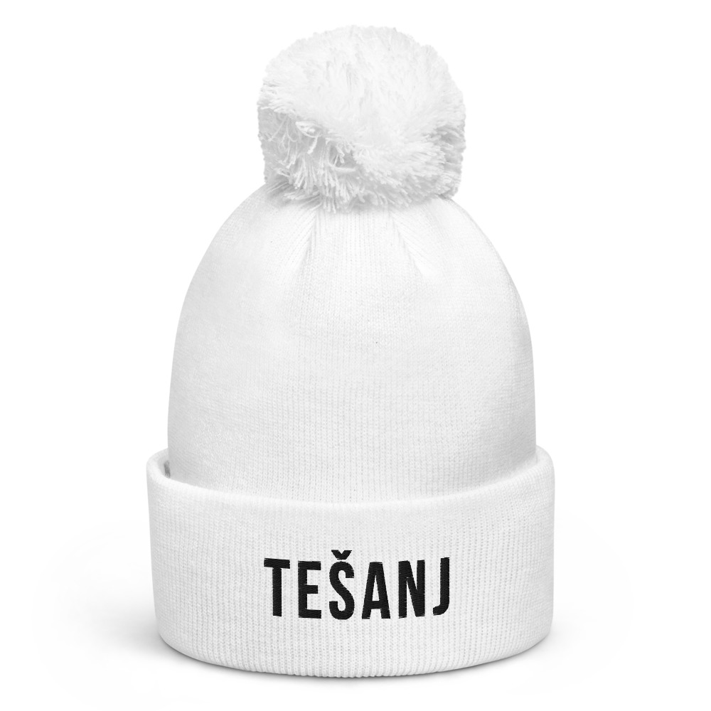Tešanj Pom-Pom White Beanie