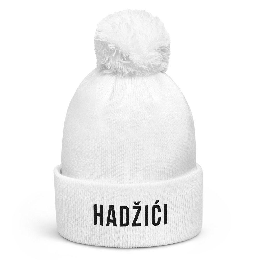 Hadžići Pom-Pom White Beanie