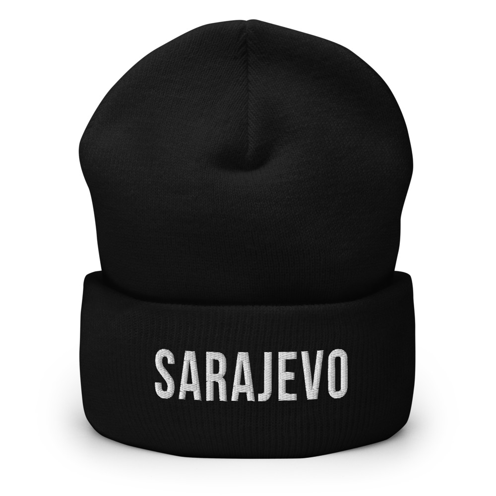 Sarajevo Beanie (White Text)