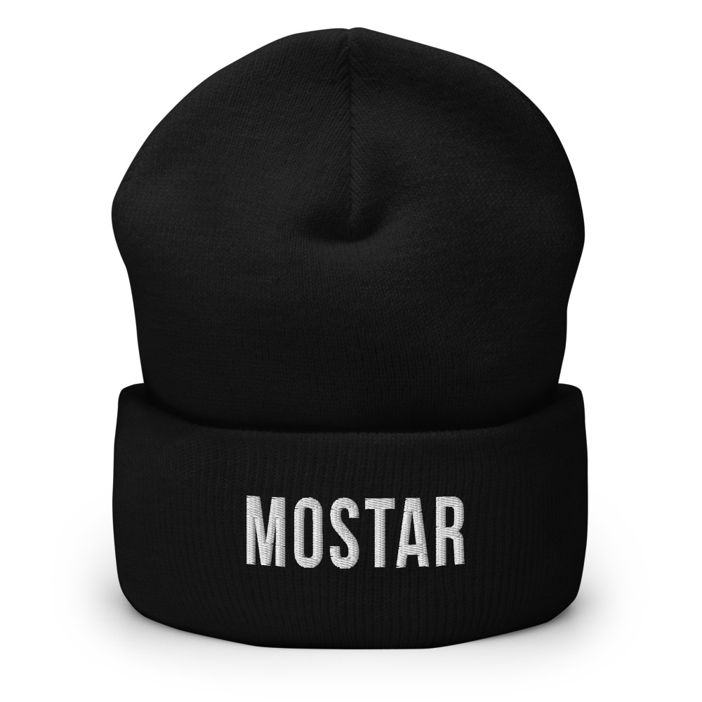 Mostar Beanie (White Text)
