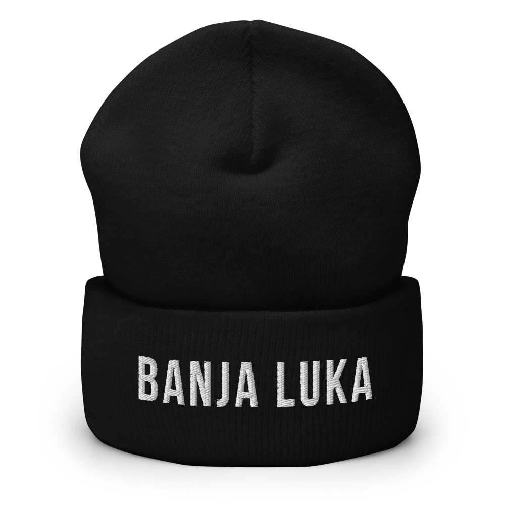 Banja Luka Beanie (White Text)