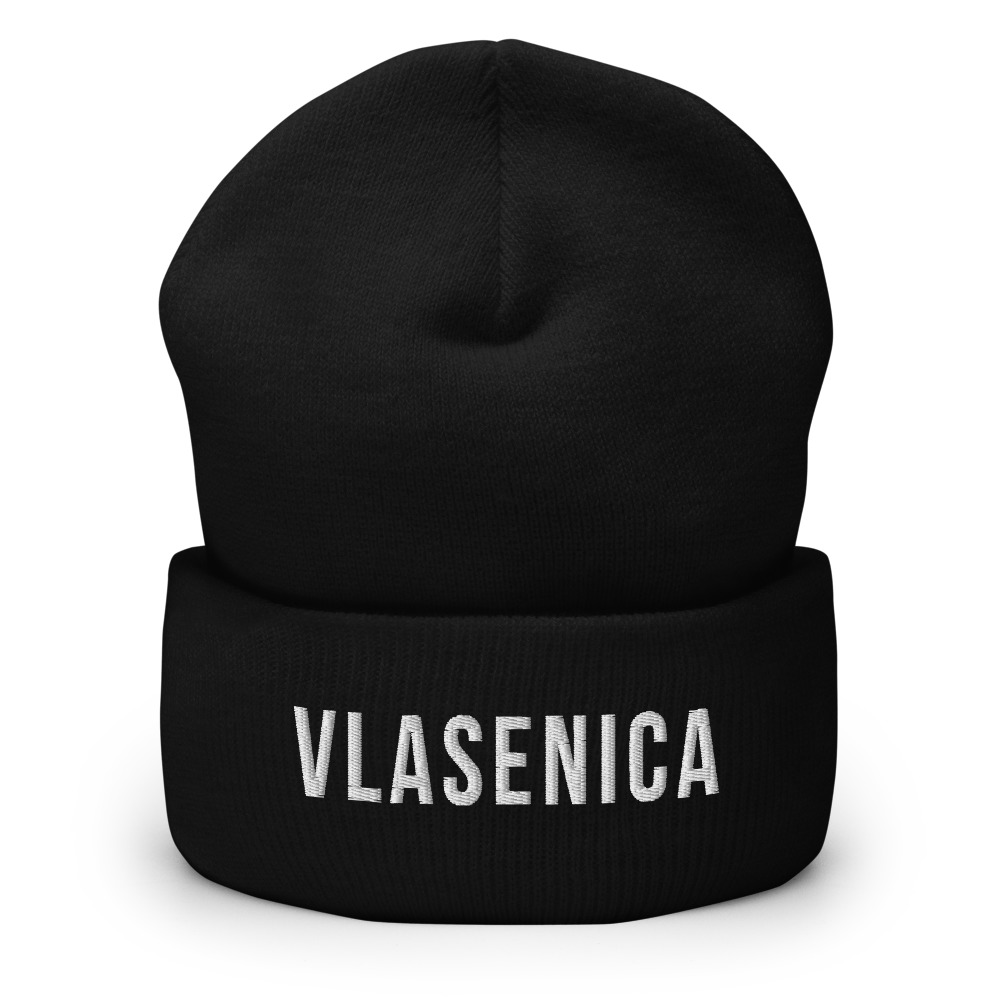 Vlasenica Beanie (White Text)