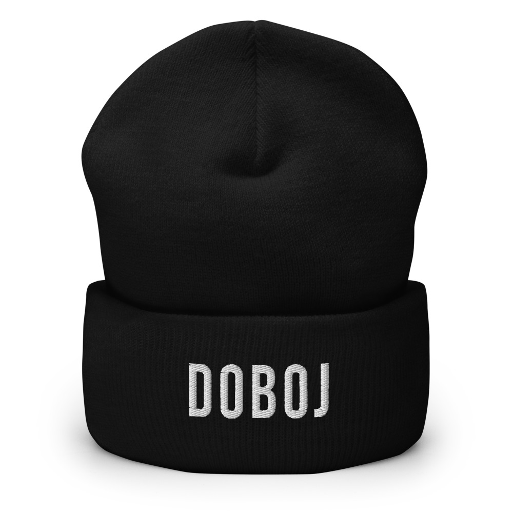 Doboj Beanie (White Text)