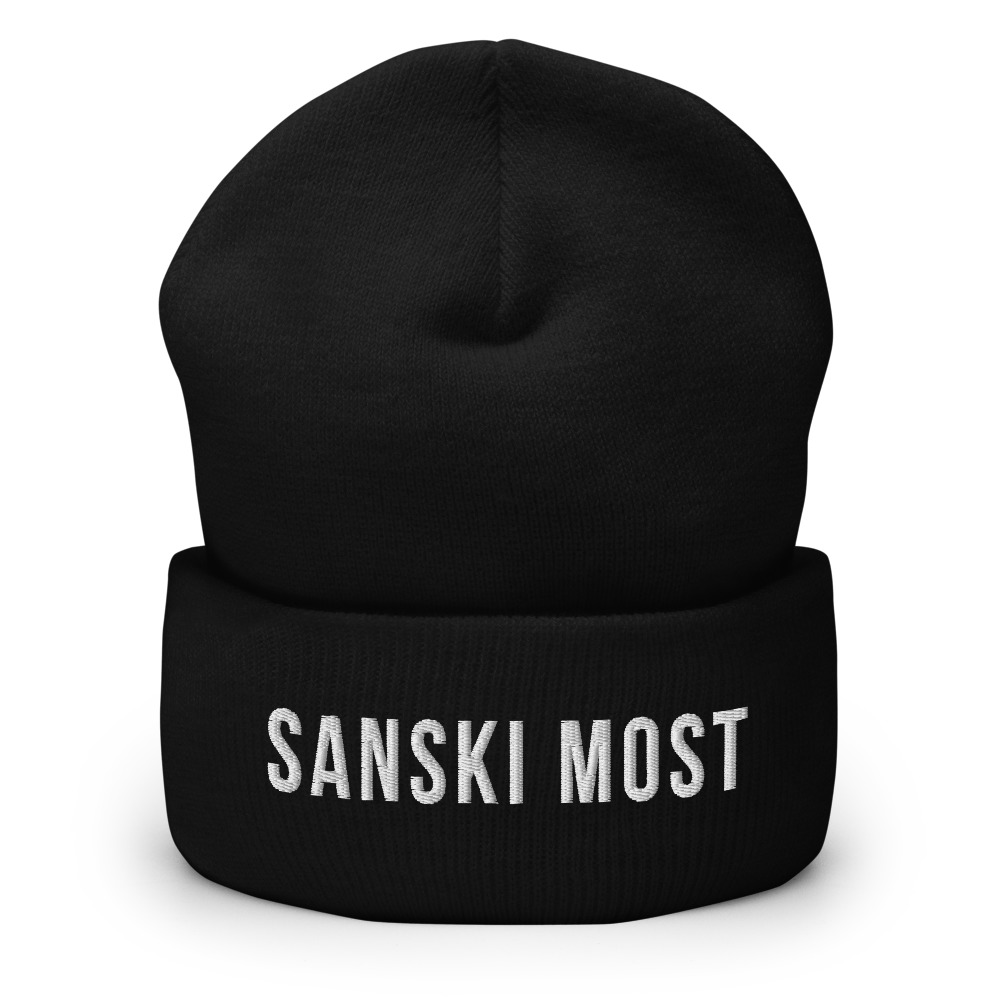 Sanski Most Beanie (White Text)