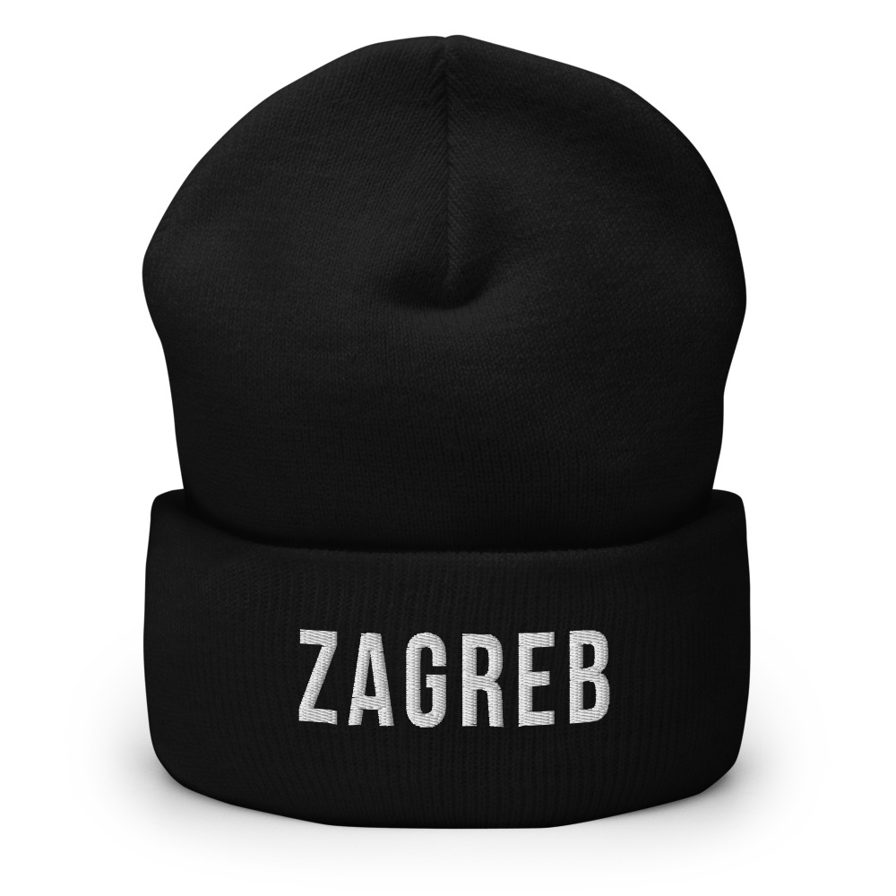 Zagreb Beanie (White Text)