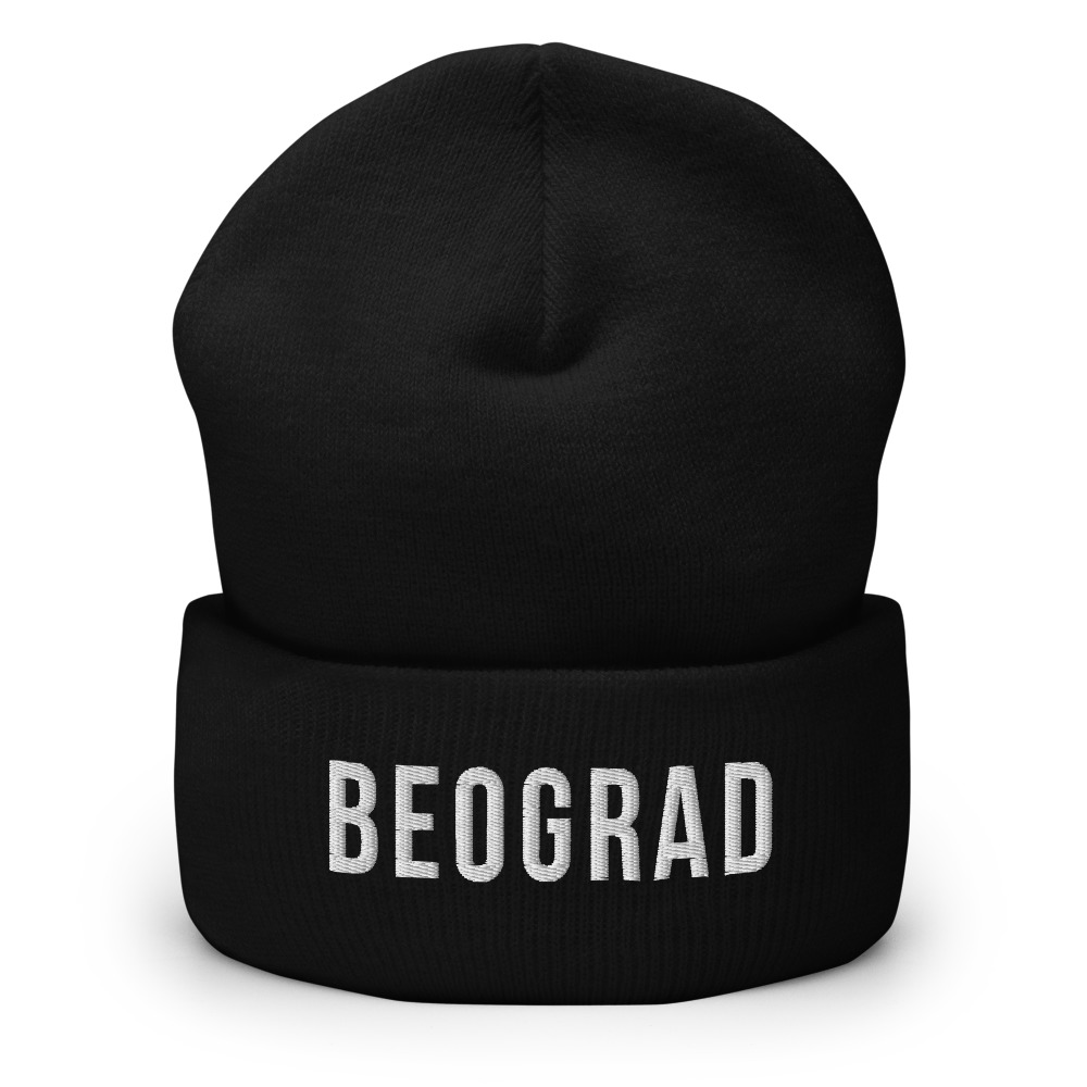 Beograd Beanie (White Text)