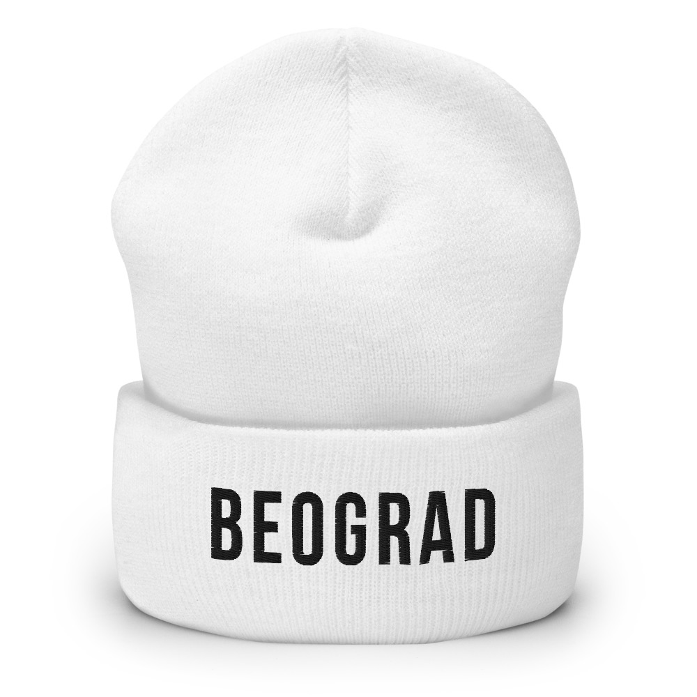 Beograd White Beanie