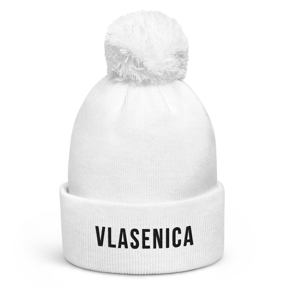 Vlasenica Pom-Pom White Beanie
