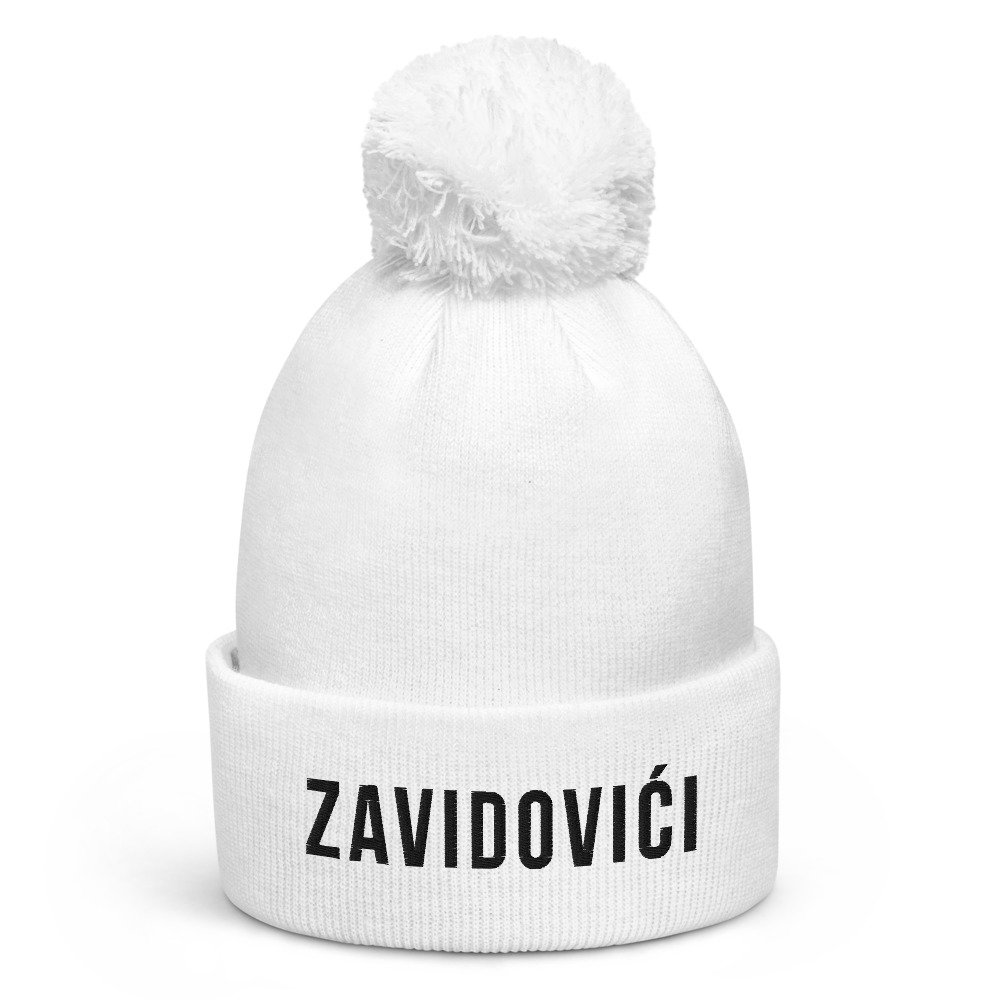 Zavidovići Pom-Pom White Beanie