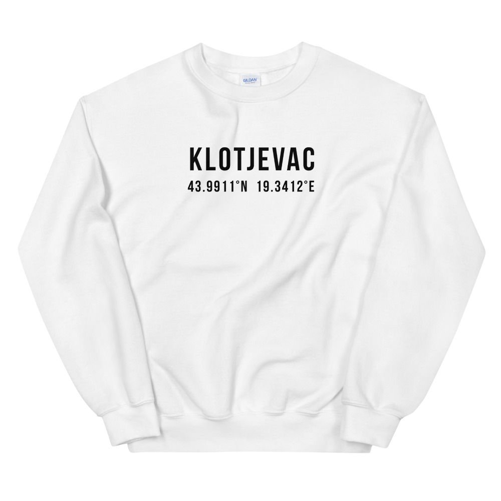 Klotjevac Coordinates White Sweatshirt