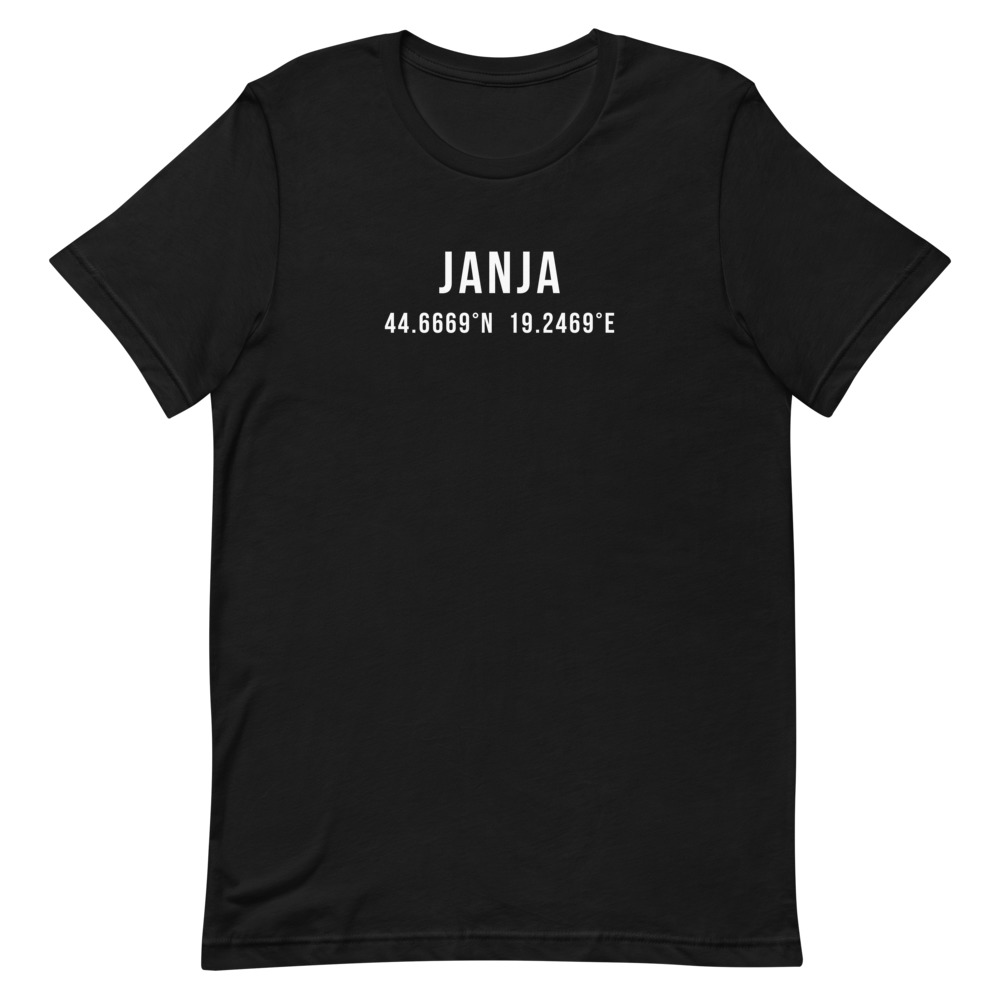 Janja Coordinates T-Shirt (White Text)