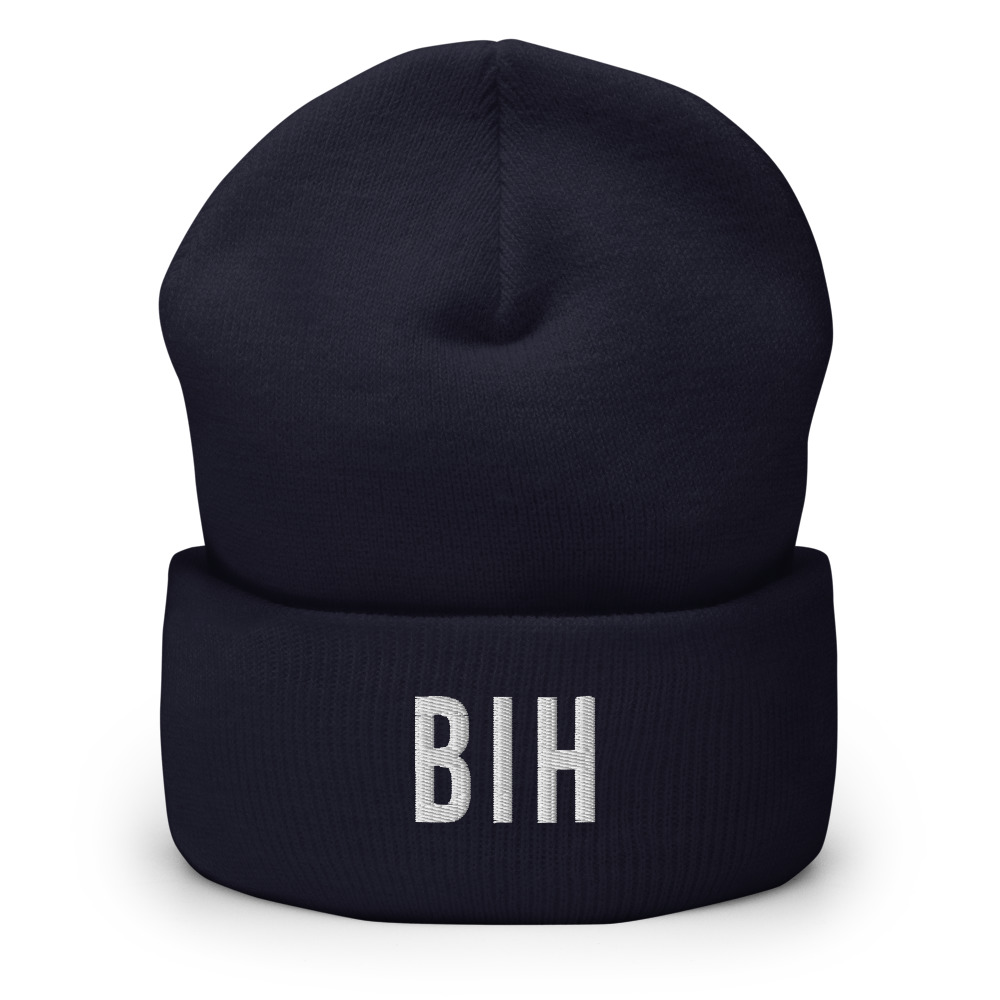 BIH Beanie (White Text)