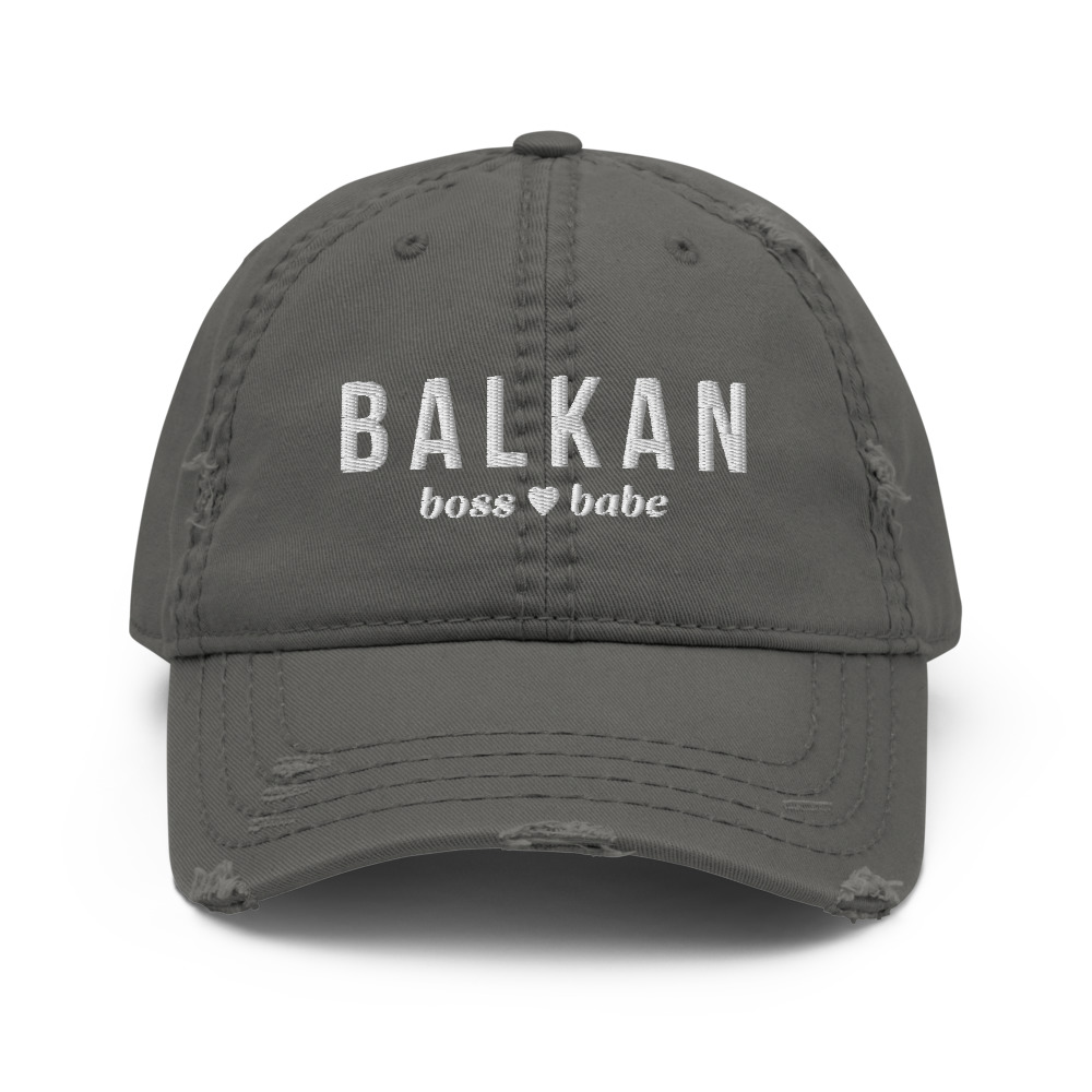 Balkan Boss Babe Distressed Dad Hat