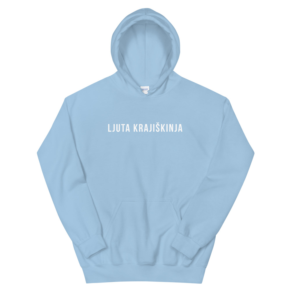 Ljuta Krajiškinja Hoodie (White Text)