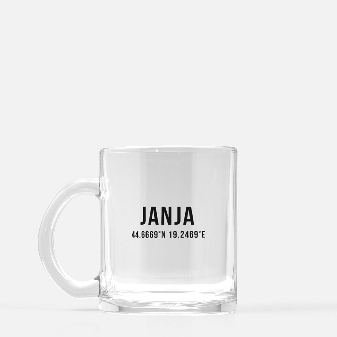 Janja Coordinates Glass Mug