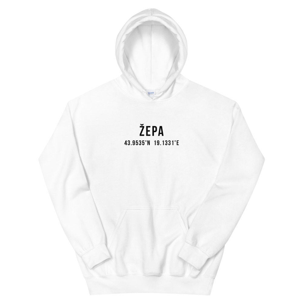 Žepa Coordinates White Hoodie