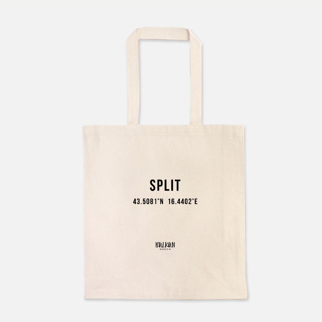 Split Coordinates Tote Bag
