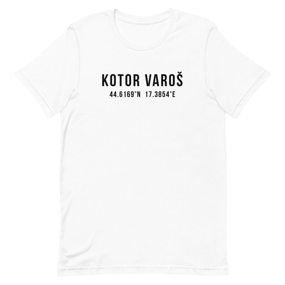 Kotor Varoš Coordinates White T-Shirt