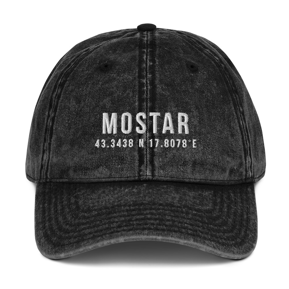 Mostar Coordinates Vintage Dad Hat