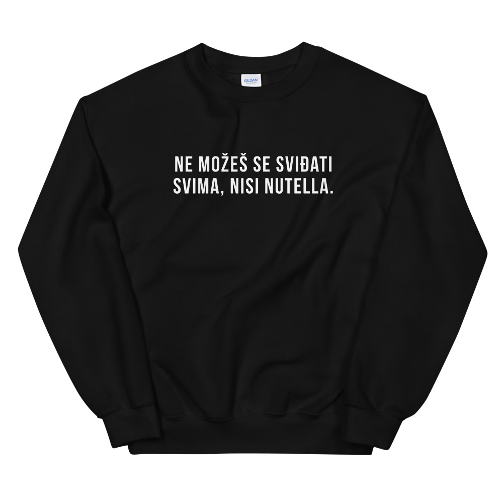 Nutella Sweatshirt (White Text)