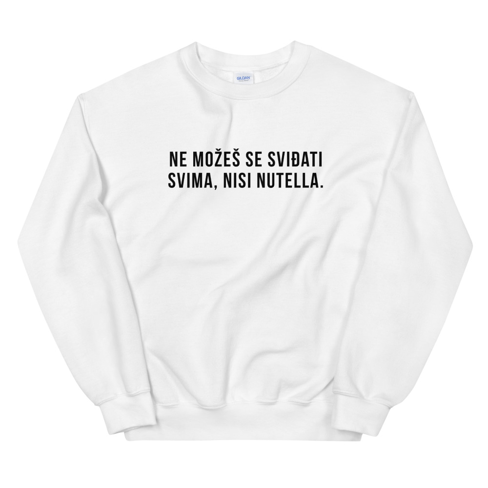 Nutella White Sweatshirt