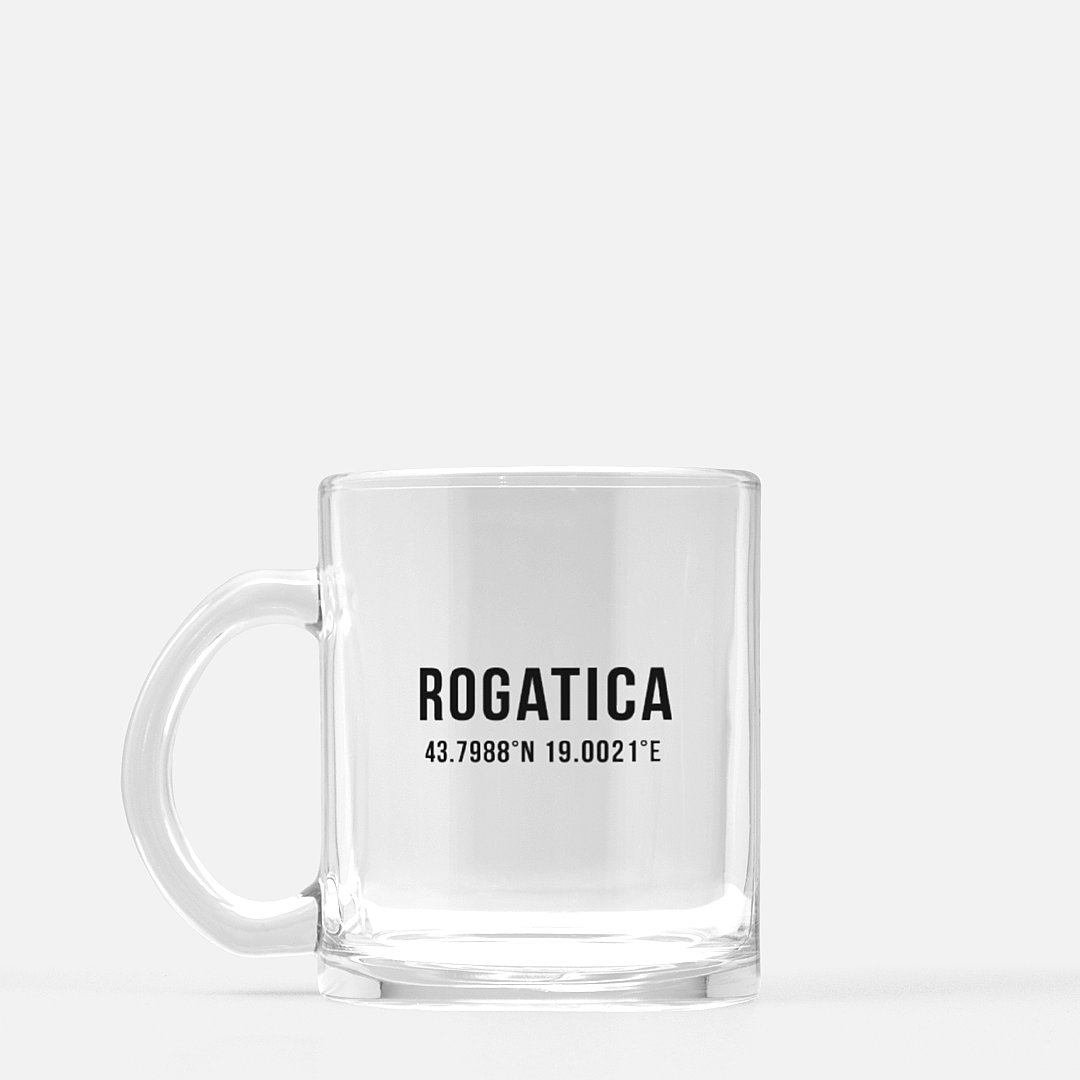 Rogatica Coordinates Glass Mug