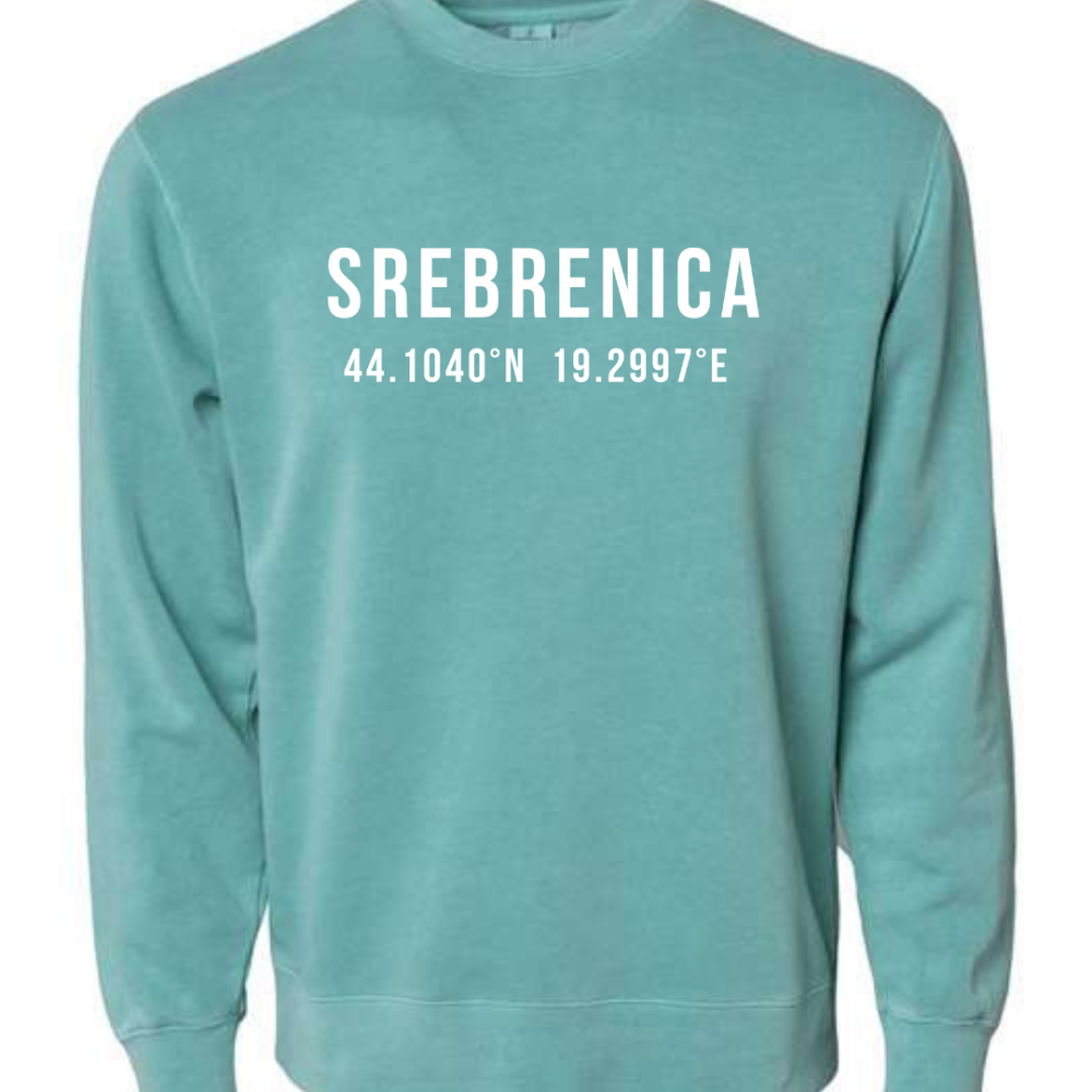 Srebrenica Coordinates Vintage Wash Mint Sweatshirt