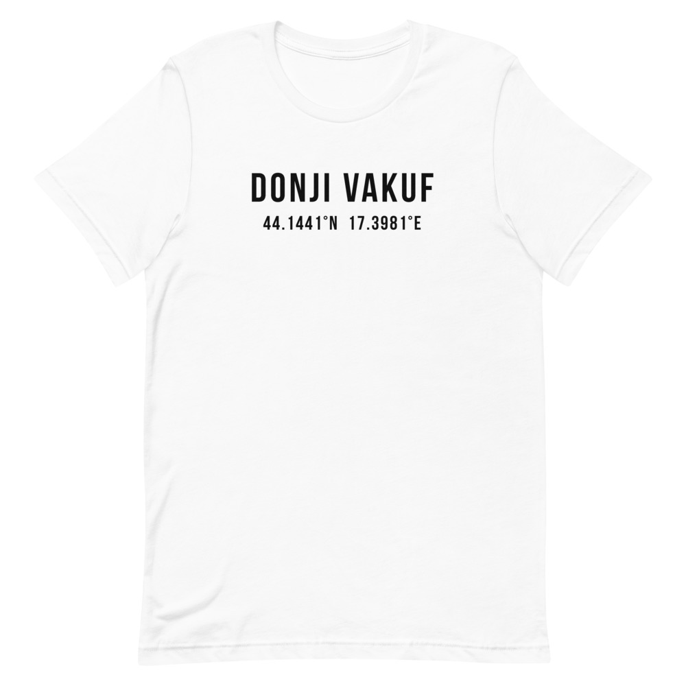 Donji Vakuf Coordinates White T-Shirt
