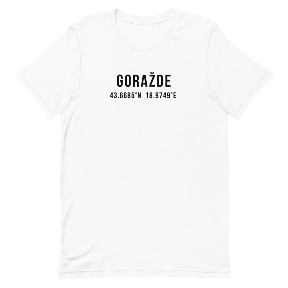 Goražde Coordinates White T-Shirt