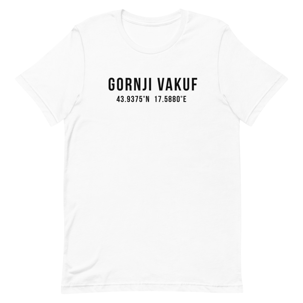 Gornji Vakuf Coordinates White T-Shirt