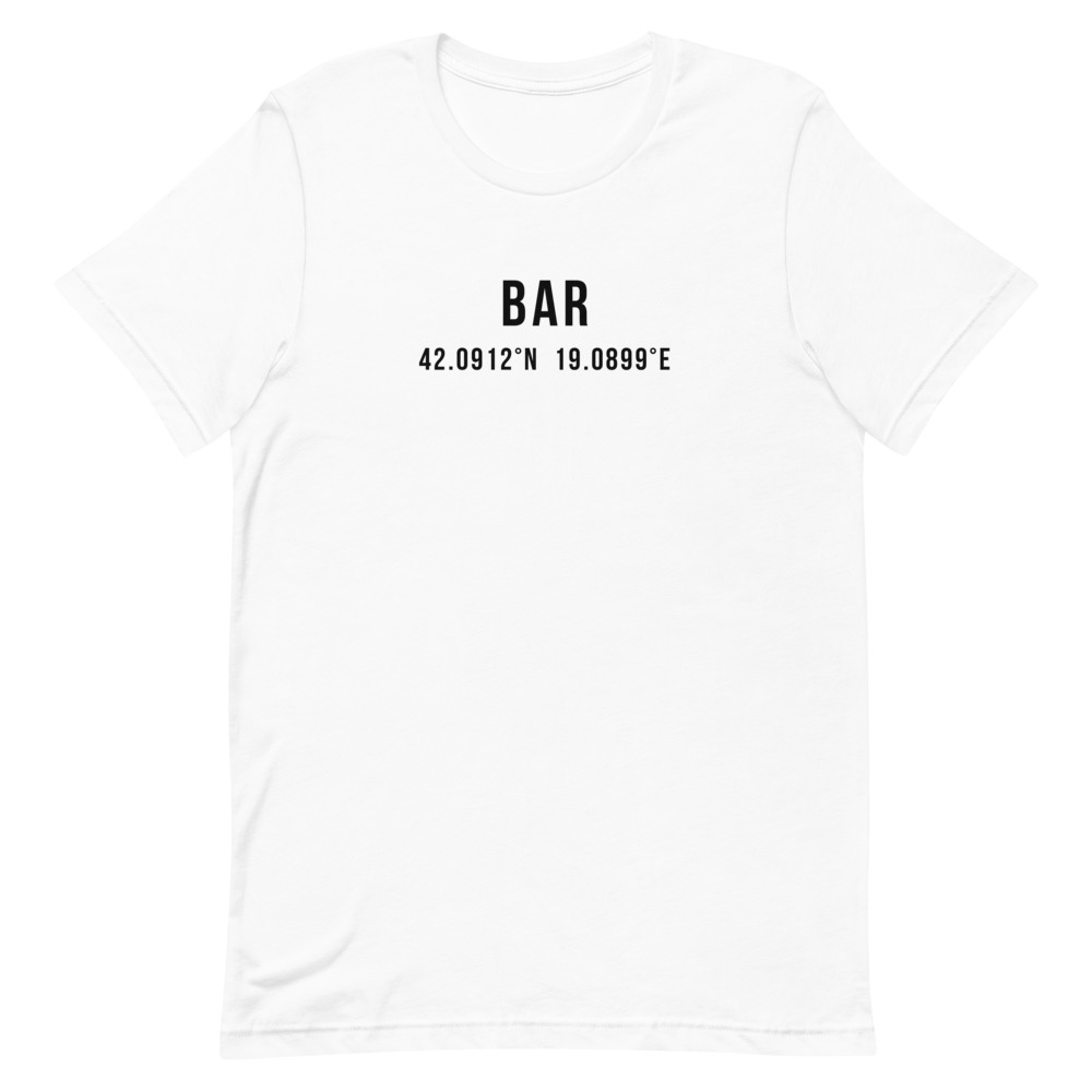 Bar Coordinates White T-Shirt