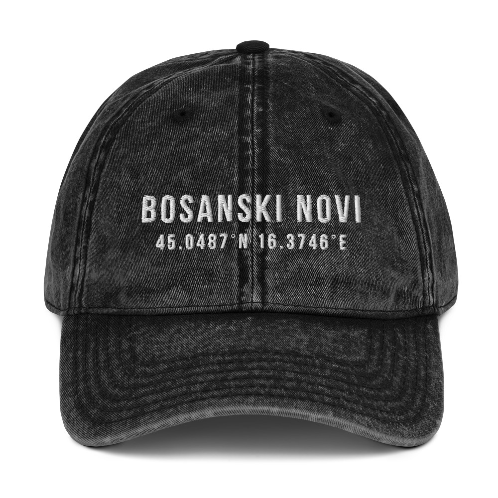 Bosanski Novi Coordinates Vintage Dad Hat