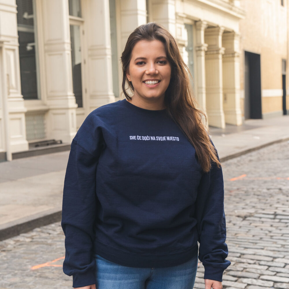 Sve Će Doći Na Svoje Mjesto Embroidered Sweatshirt