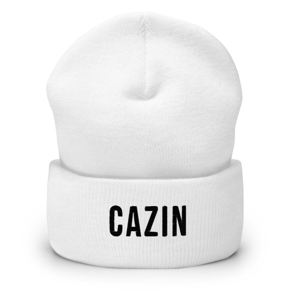 Cazin White Beanie
