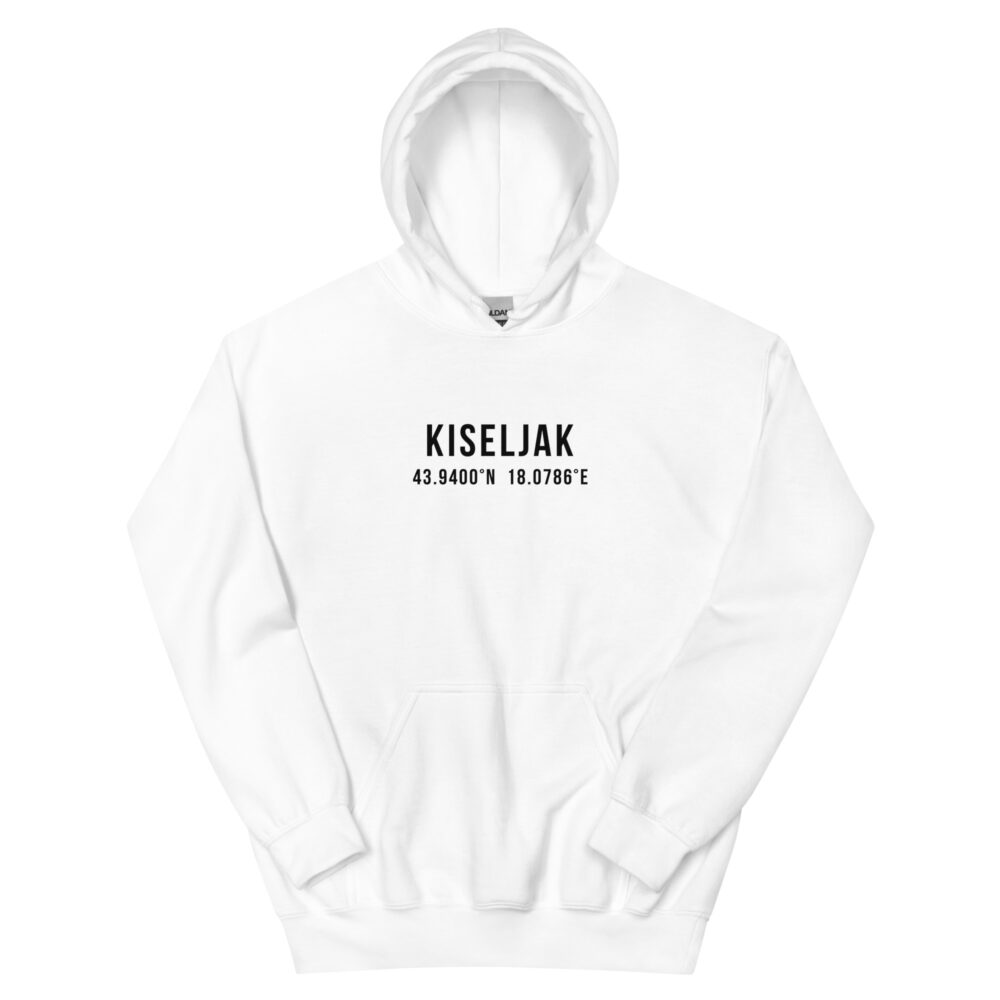 Kiseljak Coordinates White Hoodie