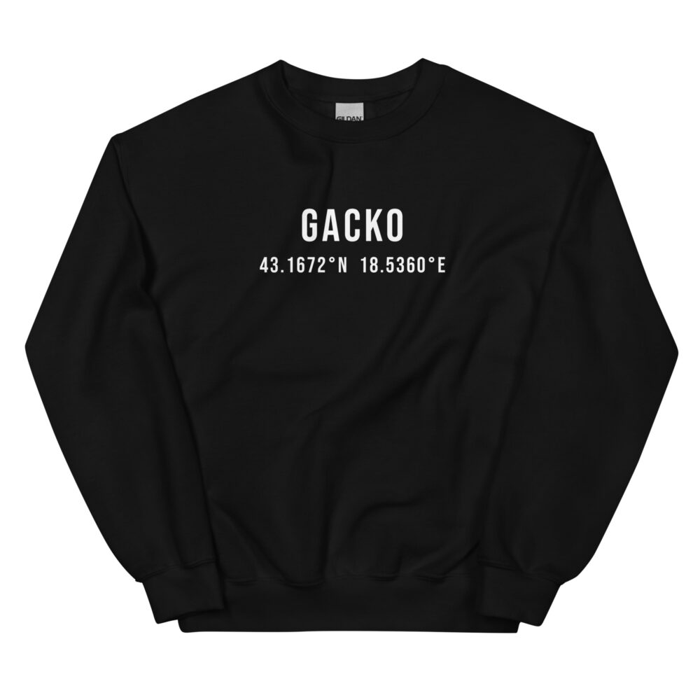 Gacko Coordinates Sweatshirt (White Text)