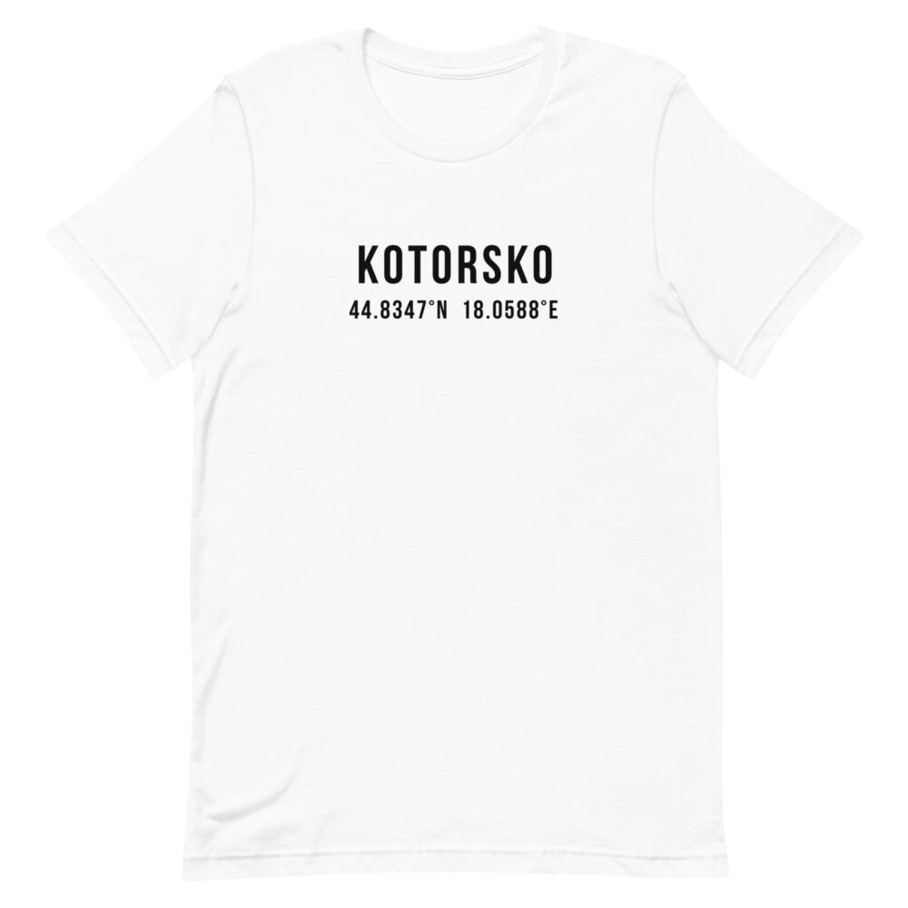 Kotorsko Coordinates White T-Shirt