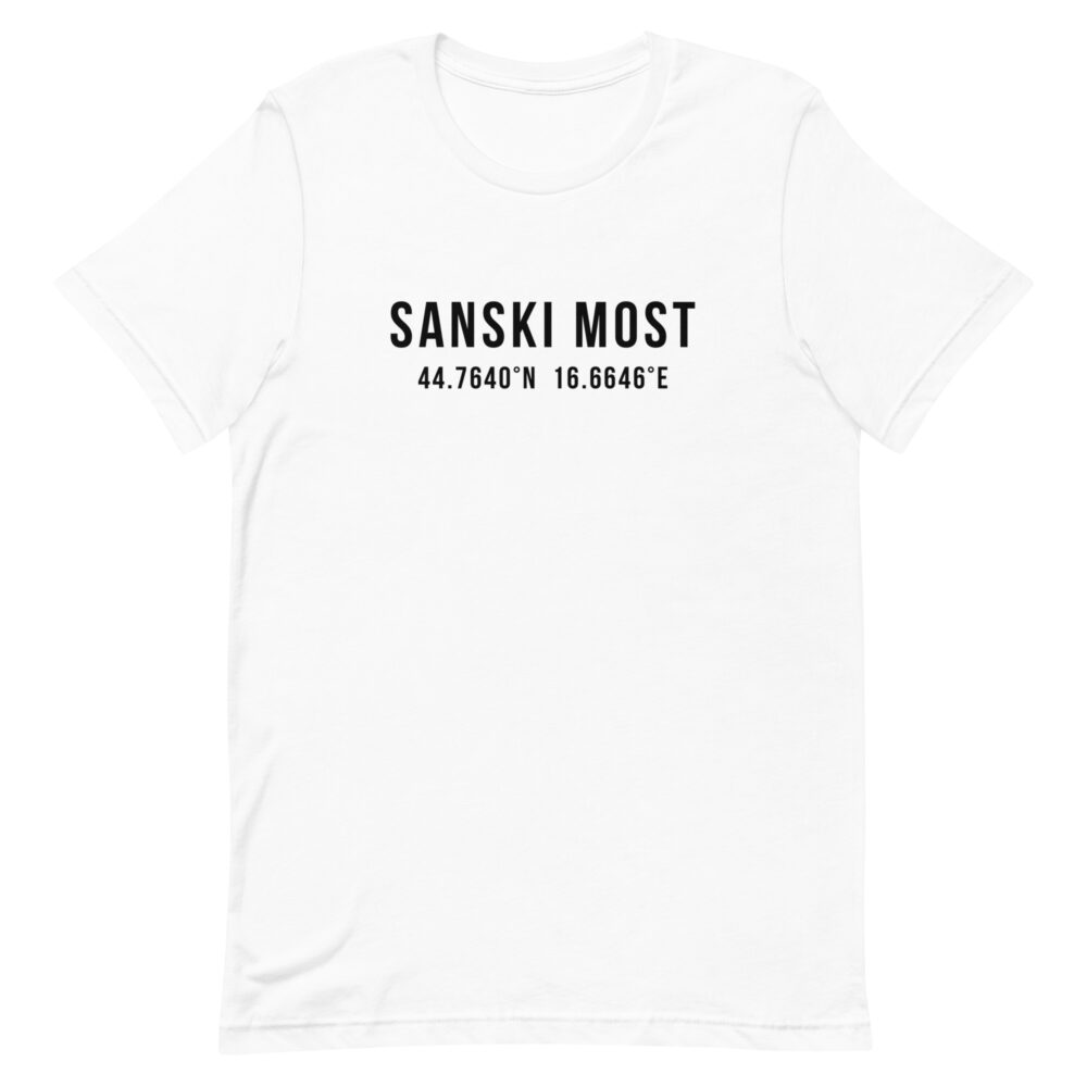 Sanski Most Coordinates White T-Shirt