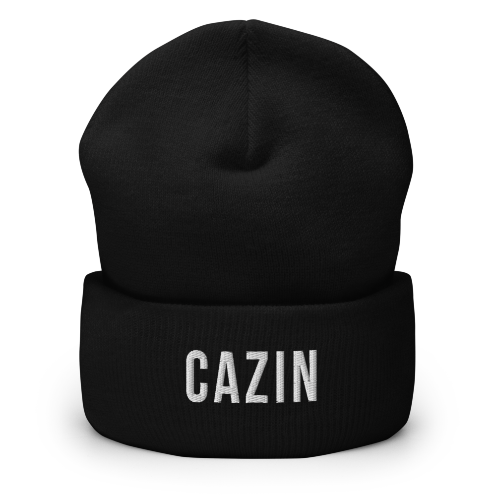 Cazin Beanie (White Text)
