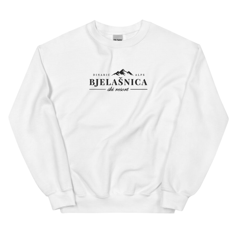Bjelašnica Embroidered White Sweatshirt