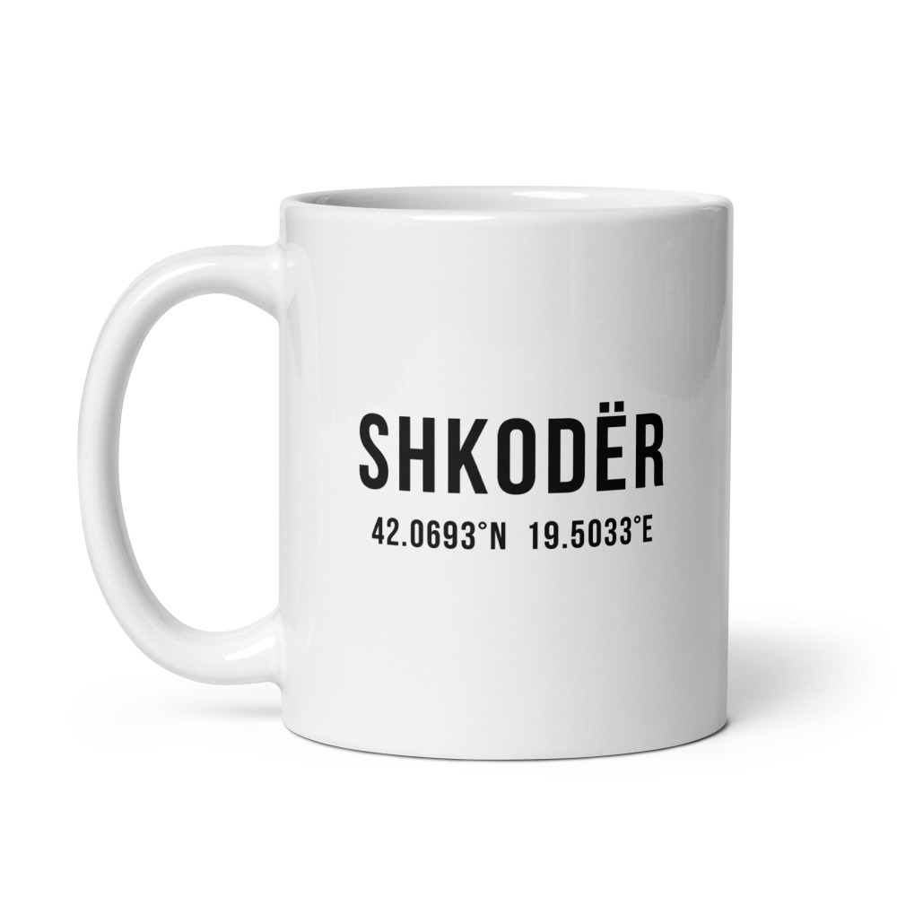 Shkodër Coordinates Mug