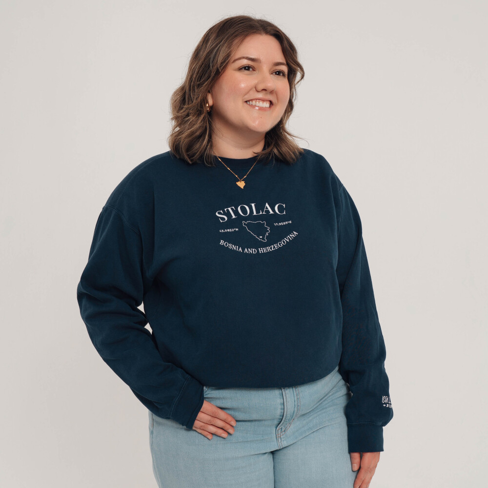 Stolac Embroidered Country Outline Sweatshirt