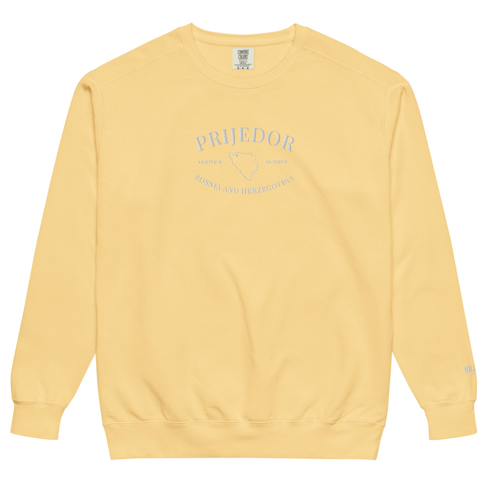 Prijedor Embroidered Country Outline Sweatshirt