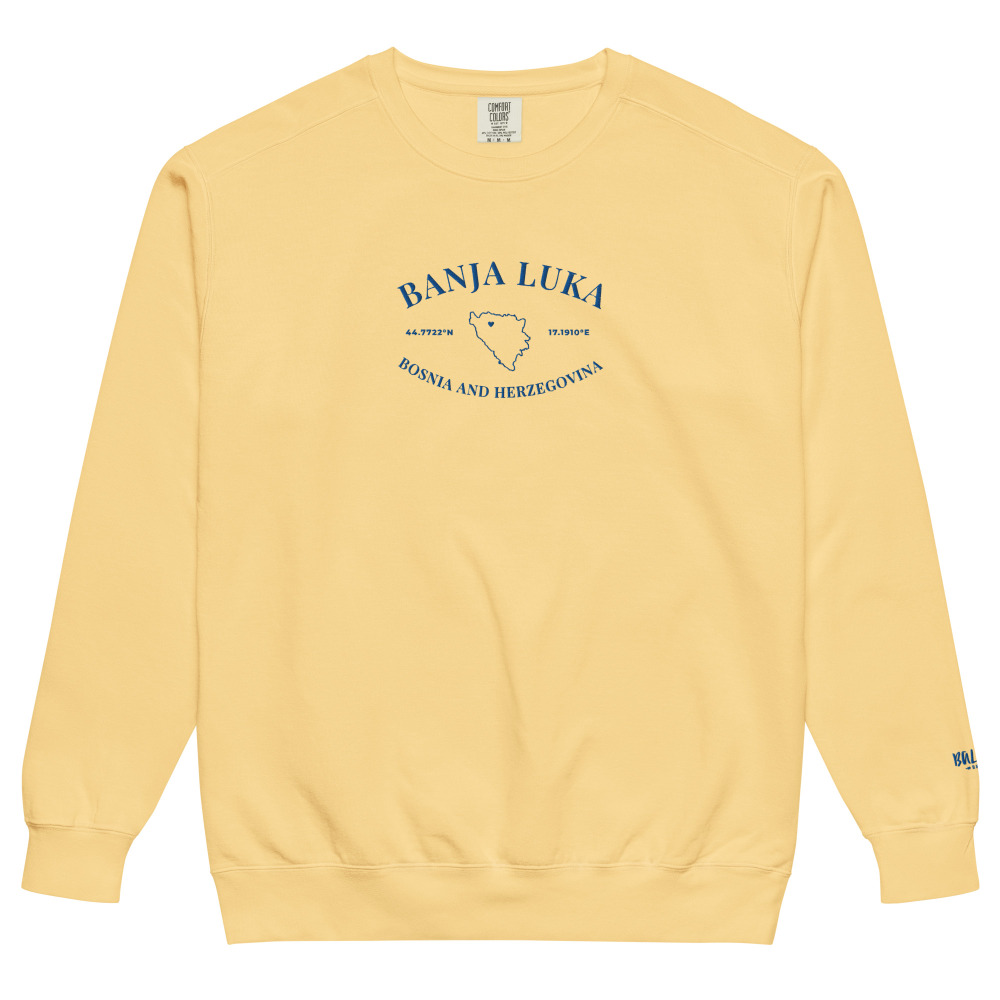Banja Luka Embroidered Country Outline Sweatshirt